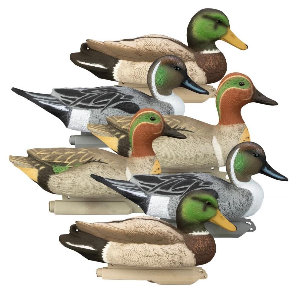 Higdon 19983 Late Season Puddle Pack Foam Drakes 6ct Mallard Pintail Teal - Higdon Outdoors