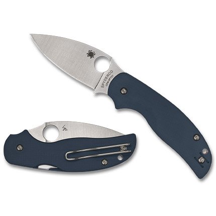Spyderco C123GPCBL Sage 5 Cobalt Blue CPM SPY27 Steel G10 Handle - Spyderco