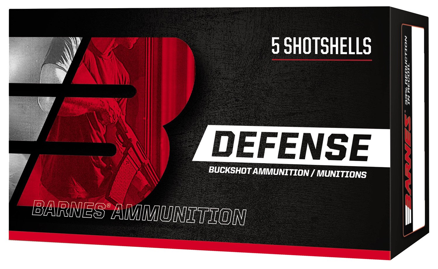 Barnes Bullets Defense 12 Gauge 2.75 in 00 Buck 5 Round Box - Browning - 12 Gauge