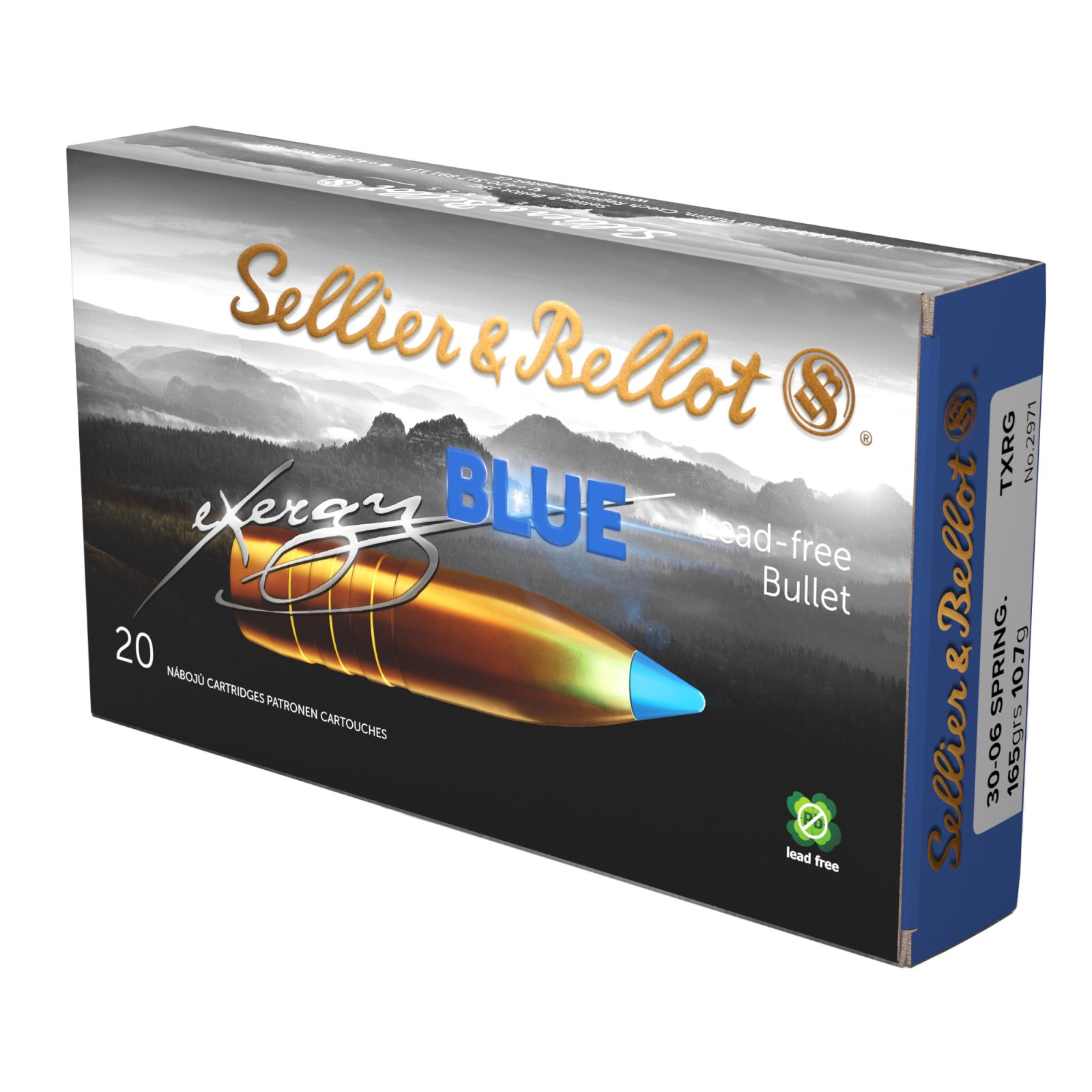 Sellier & Bellot SB3006XA eXergy 30-06 Springfield 165gr 20 Rounds