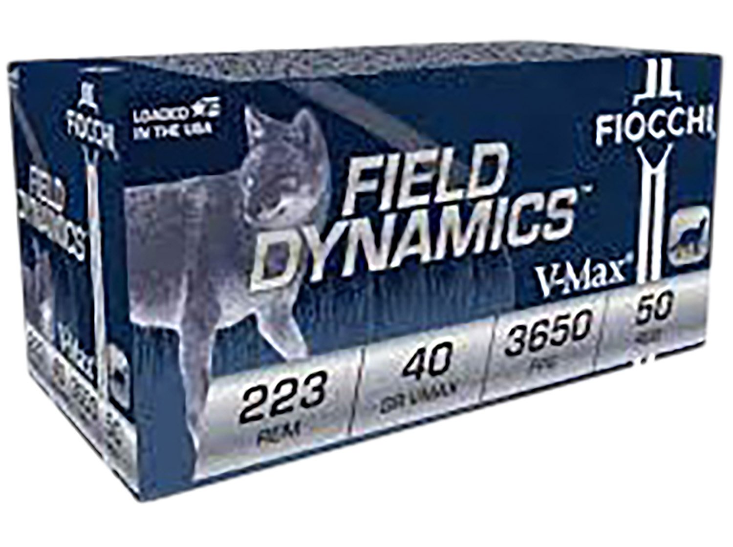 Fiocchi 223Fhvb Field Dynamics 223Rem 40Gr Hornady V-Max 50/4 *Sold AS Case - Fiocchi - HORNADY V MAX