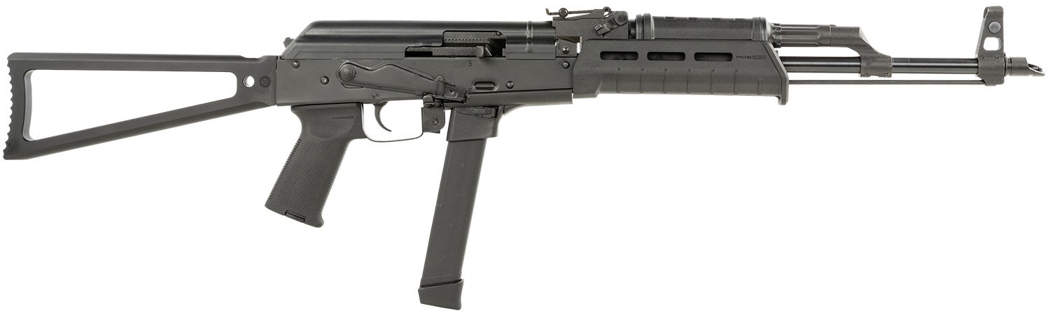 Century Arms WASR-MC10 AK-47 Rifle 9mm 17.5" Barrel Magpul Handguard & Grip Circle 10 Buttstock - CIA - 9MM