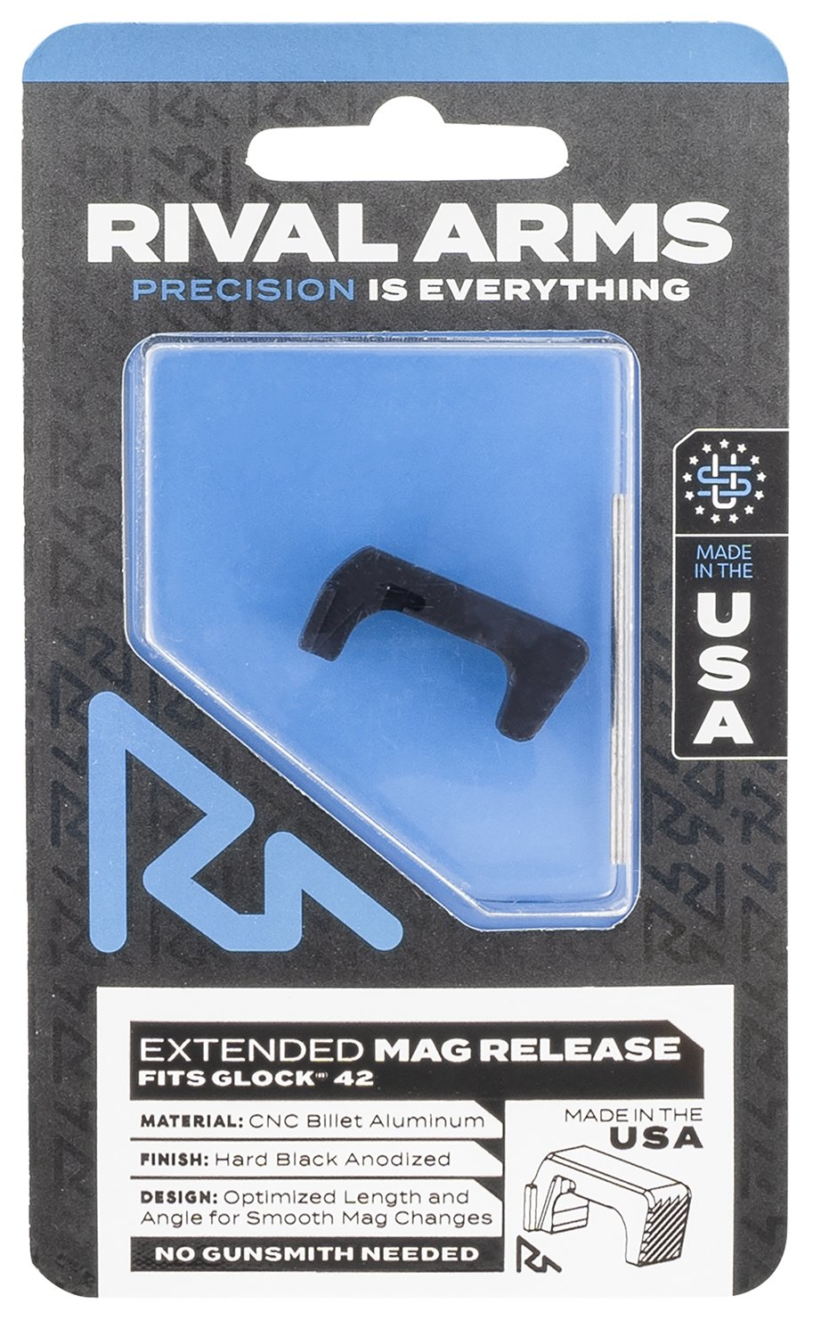 Buy Rival Arms RA72S001A Magazine Release Sig P320 Extended Hard Black Anod... online