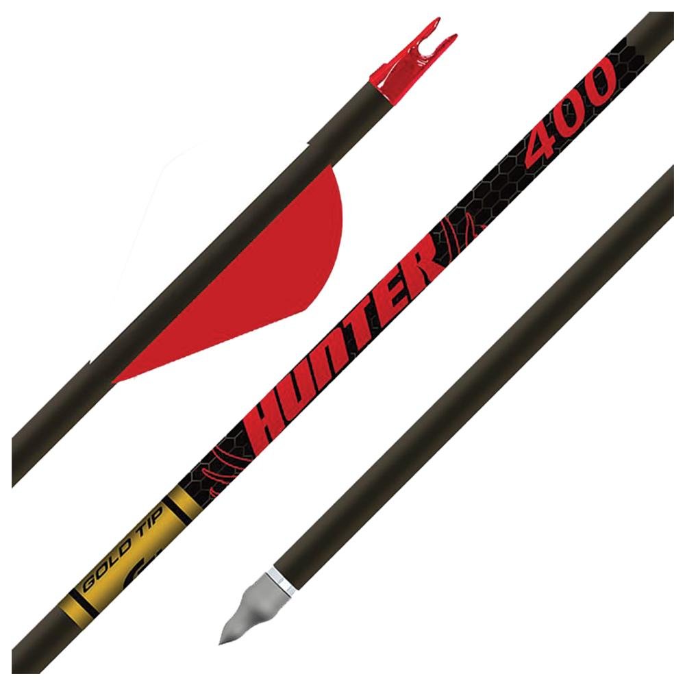 Gold Tip HUN300A26 Hunter Arrows 300 Raptor Vanes 6 Pack 9.3 GPI