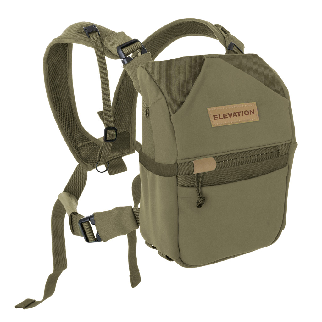 Elevation Encompass Bino Harness Ambush Green, Magnetic Closure, Adjustable