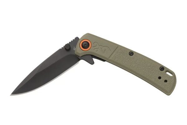 BRN SLIM FLDR 2.75" DRP PNT KNF GRN                         - Browning