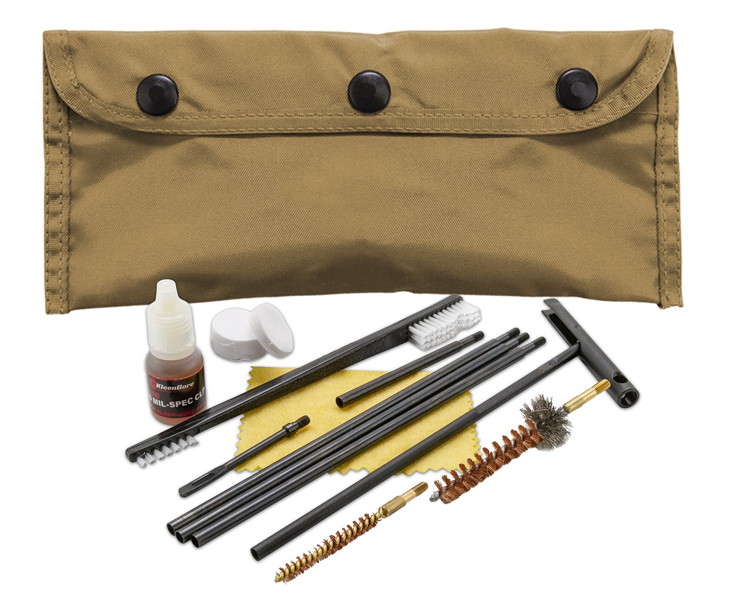 KleenBore AR-15 .223/5.56 Field Pack Cleaning Kit Tan - Kleen Bore - .223/5.56