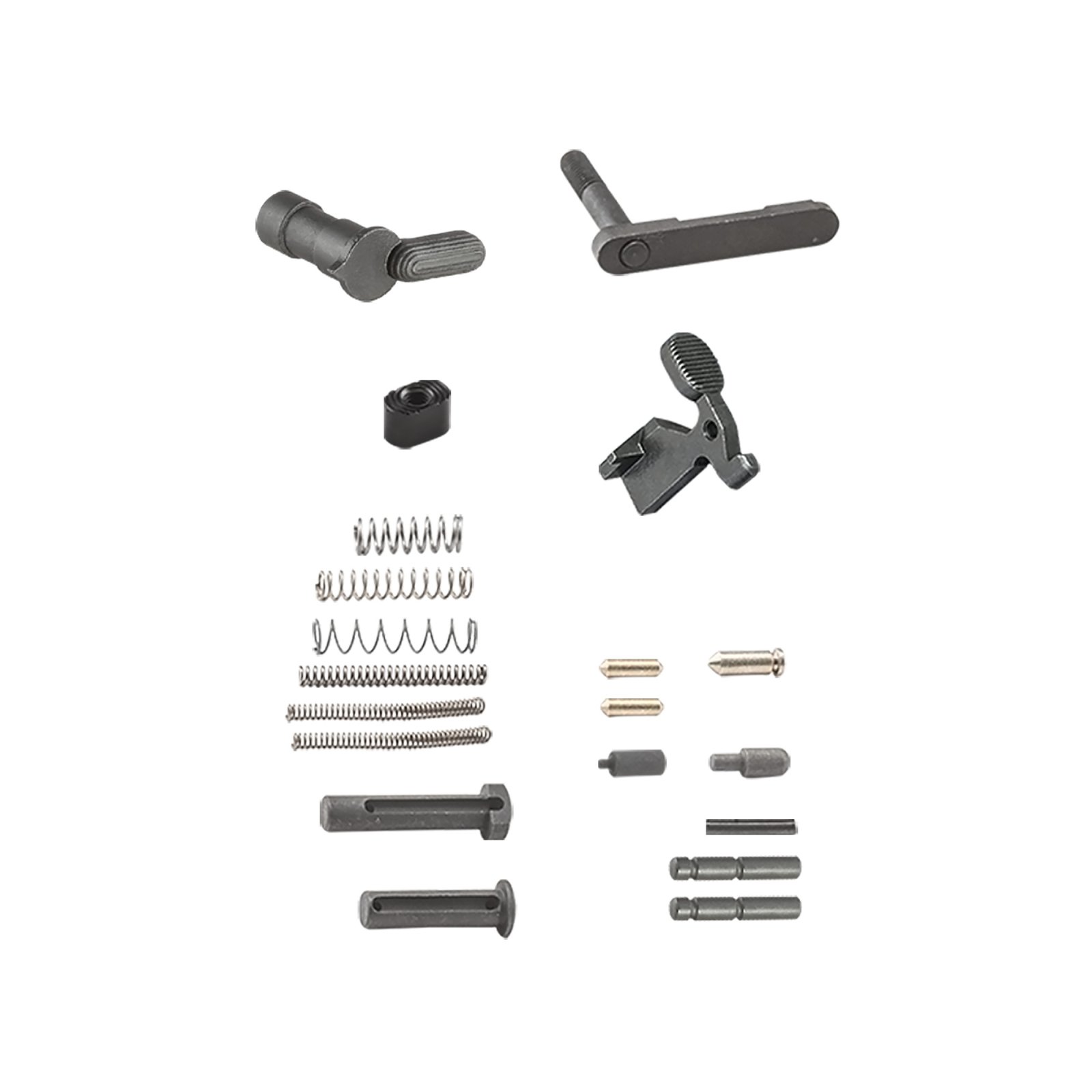 Luth-AR LRPK-BLDR AR-15 Lower Receiver Parts Kit Matte Black Finish