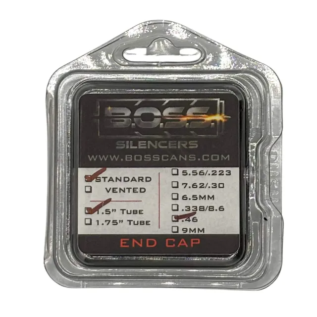 Buy BOSS EC-150-460-SS-SE-BLK .46 Cal Stainless End Cap For 1.5 In Silencer online