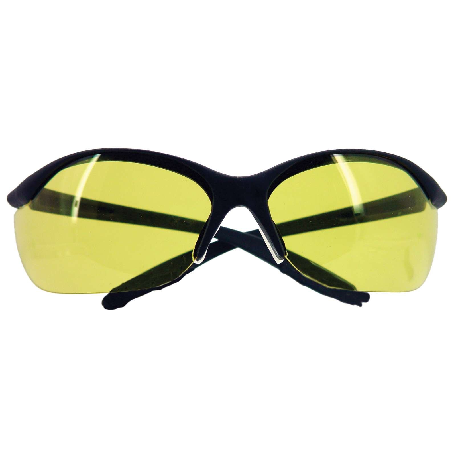 Howard LEIGHT Vapor II Uvex Black Frame With Amber Lens Glasses (R-01536) - Howard Leight - BLACK