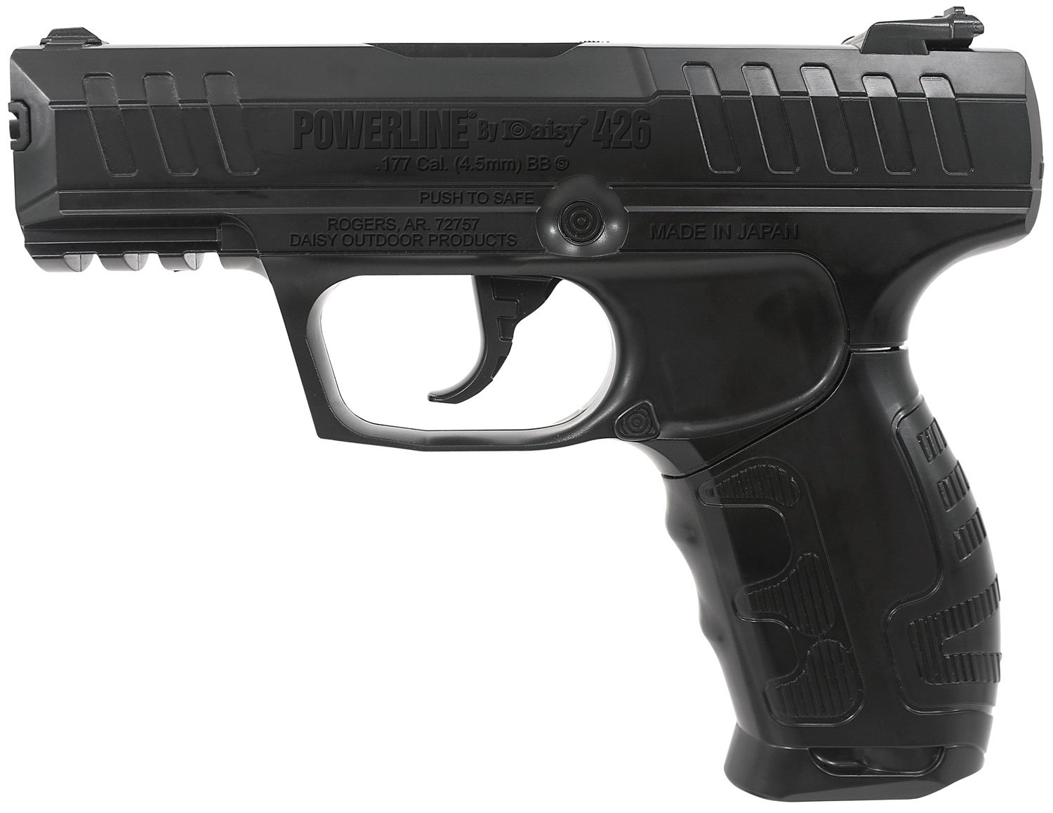 Daisy 426 Powerline Air Pistol CO2 177 15+1 Black Polymer Grips - Daisy Manufacturing Co., Inc. - 177 BB