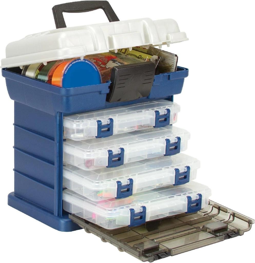 PLANO 1364 4x Rack System, DuraView Lid, Bulk Storage