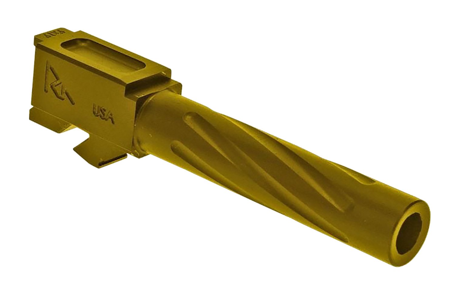 Rival Arms RA20G201E 9mm Barrel Gold PVD 4.02" for Glock 19 Gen3-4 - Rival Arms - 4.02"