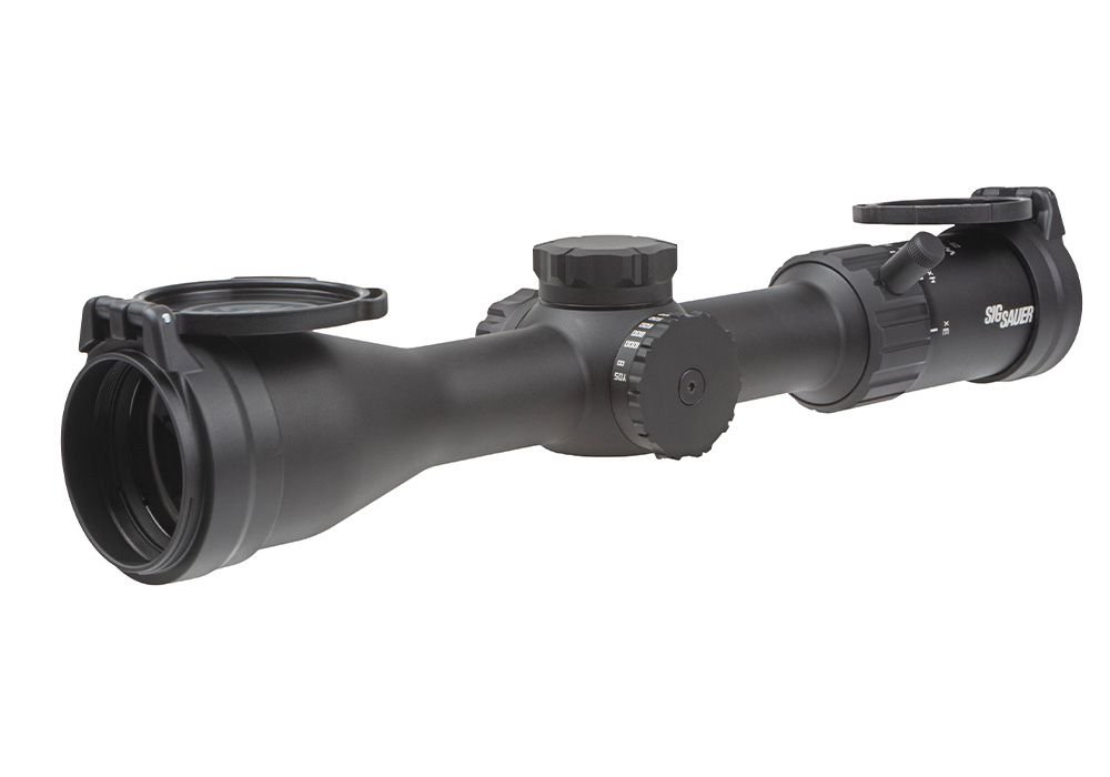 Sig SAUER Whiskey 4 3-12x44mm Rifle Scope 30mm Tube SFP Quadplex Reticle - Sig Sauer - 44MM