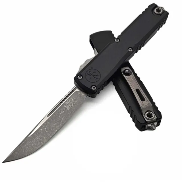Microtech Ultratech G3 ZBP 3.55 In SE/STD/APOC BLK ALU HNDL