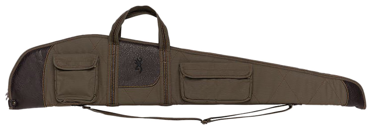 Browning 1415048448 Laredo 48" Olive/Brown Canvas/Leather Closed-Cell Foam