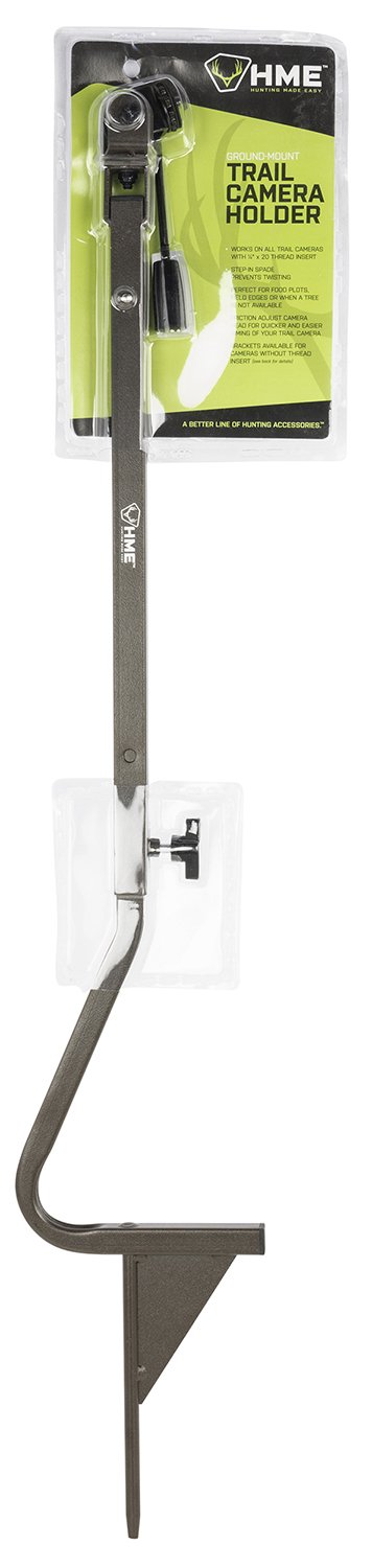 HME HMETCHG Ground Mount Trail Camera Holder 26"-36" Brown Metal