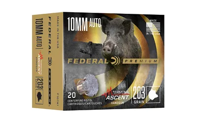 Federal Premium Ammunition P10TA1 Terminal Ascent HG 10mm Auto 203gr - Federal Premium Ammunition - 10mm Auto