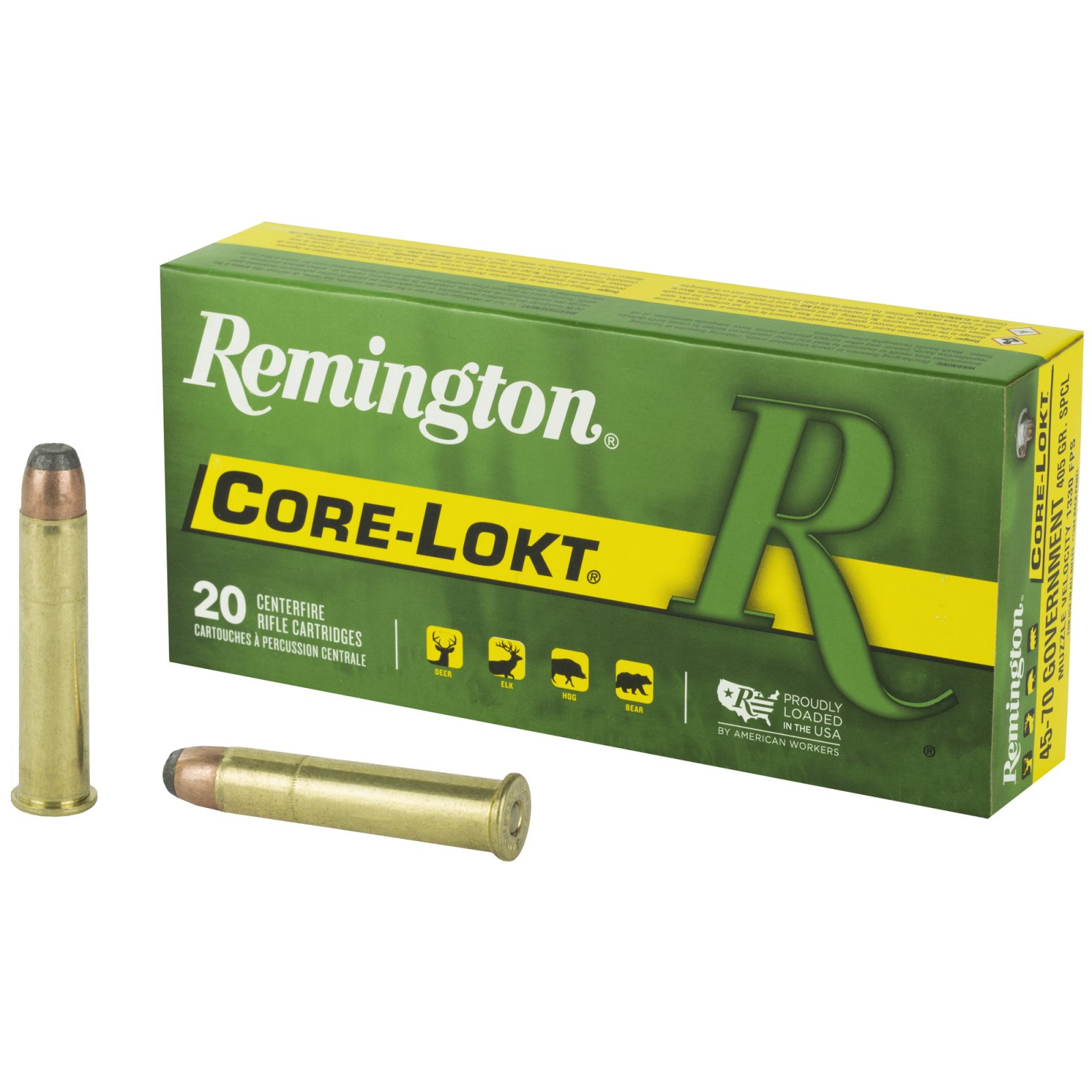 Remington 29473 45-70 Government 405 Grain Soft Point 20 Rounds