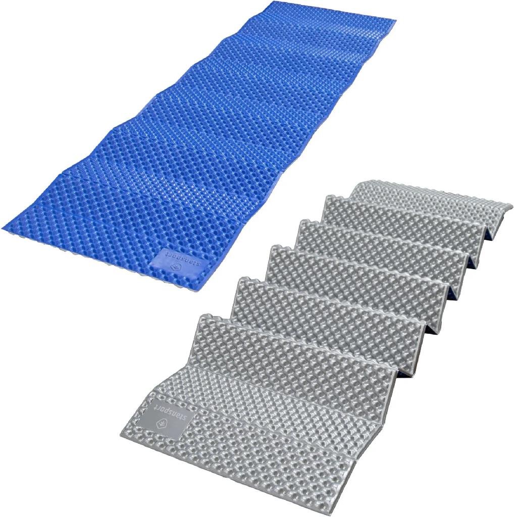 S/SPORT 506 Lightweight Foam Sleeping Pad 72.5 In x 21.5 In Blue/Grey