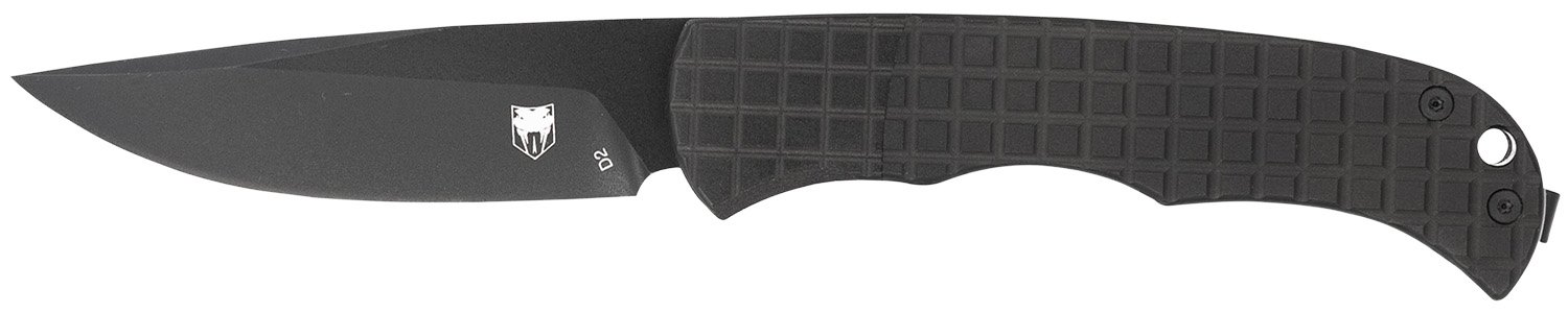 Cobratec Knives Ctclnhrblk Cyclone Hidden Release 3" Flip Open Plain Black