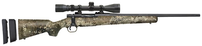 Mossberg 28050 Patriot Super Bantam 6.5 Creedmoor Caliber 5+1 Capacity 20" Fluted Barrel Blued Metal Finish TrueTimber Strata Synthetic Stock Right Hand Youth 3-9x40mm Scope - Mossberg - 6.5 Creedmoor
