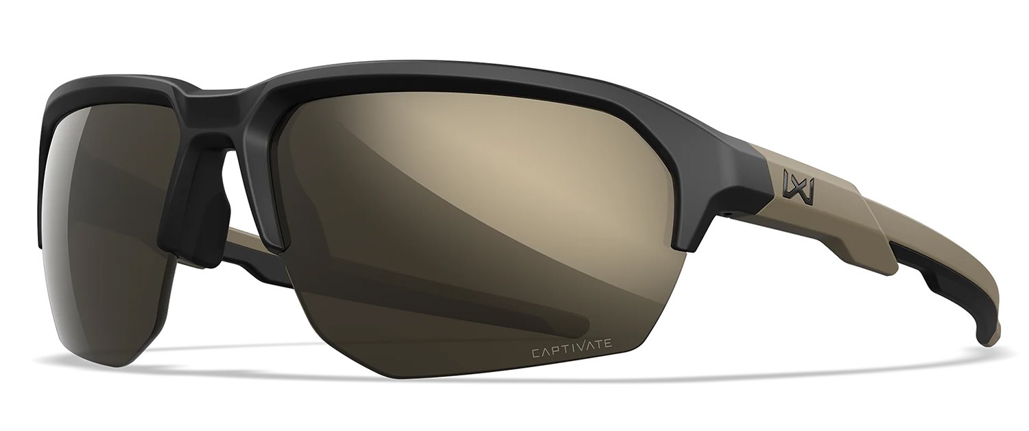Wiley X CHJKL04 Jakl M/L Tungsten Mirror Lens Matte Black w/ Tan Frame Frame