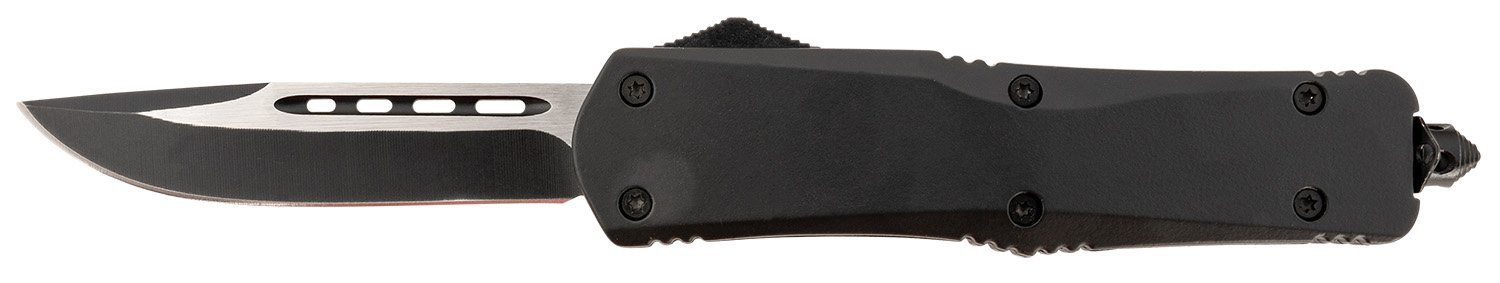 Steel River T624BDP Spartan 3.75" Drop Point 440C SS Knife Black/Silver - SRK - DROP POINT