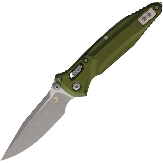 Microtech SOCOM Delta 4 In Spearpoint Stonewash OD Green Ram-Lok