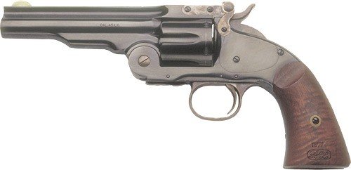 Cimarron Model 3 Schofield .45 Colt Revolver 5" Barrel Walnut Grips Blue