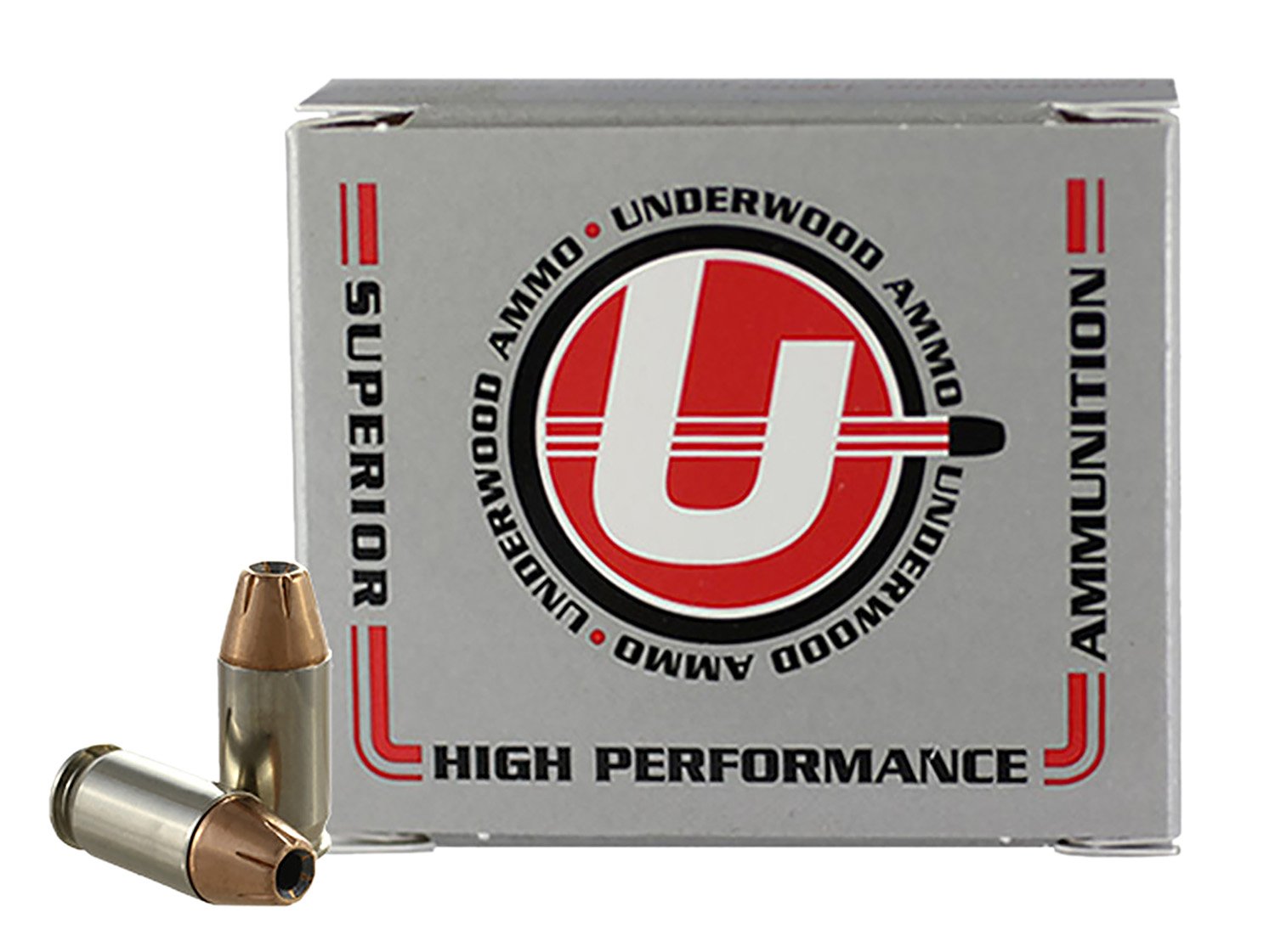 Underwood 141 380ACP+P 90gr JHP Ammo 20 Rounds Nickel-Plated Brass