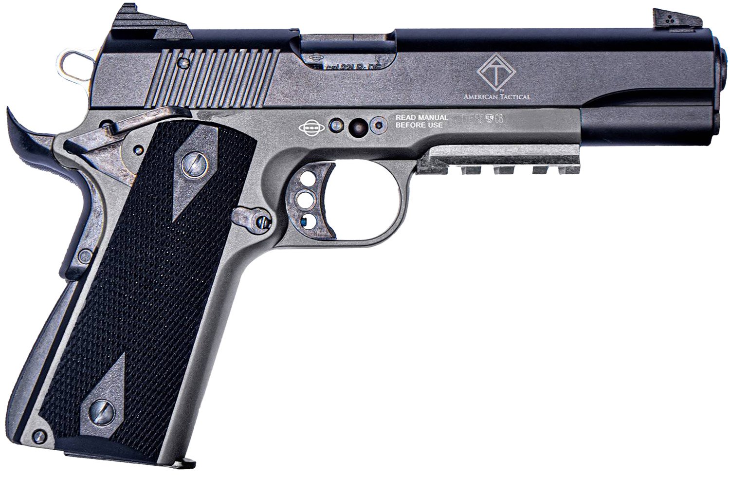 ATI/GSG AD-OPS .22LR 5" Black/Grey 10RD German Sport 1911 HGA 22LR - American Tactical Imports - 22 LR