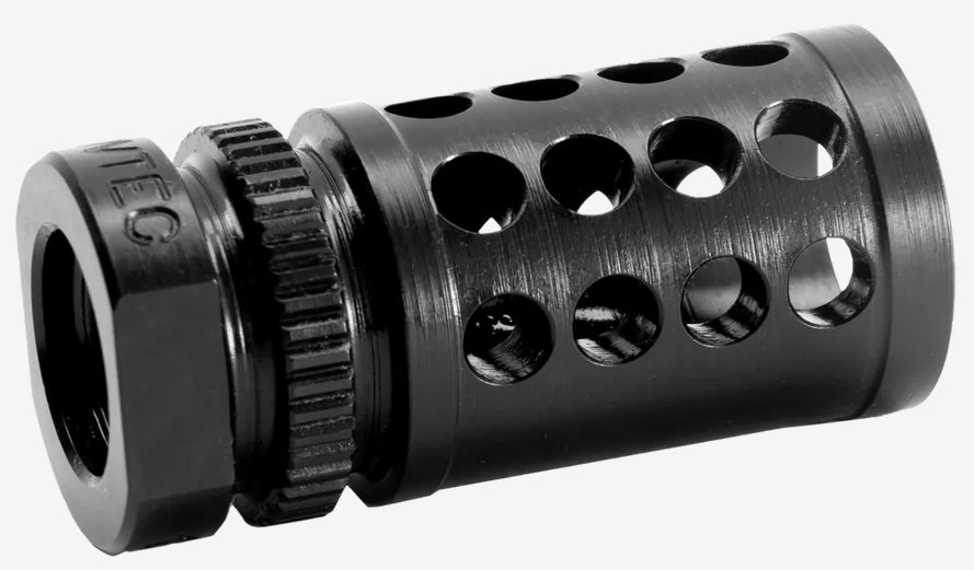 Grovtec HM353 G-NITE Flash Hider 9mm 1/2x28 Black Nitride Finish