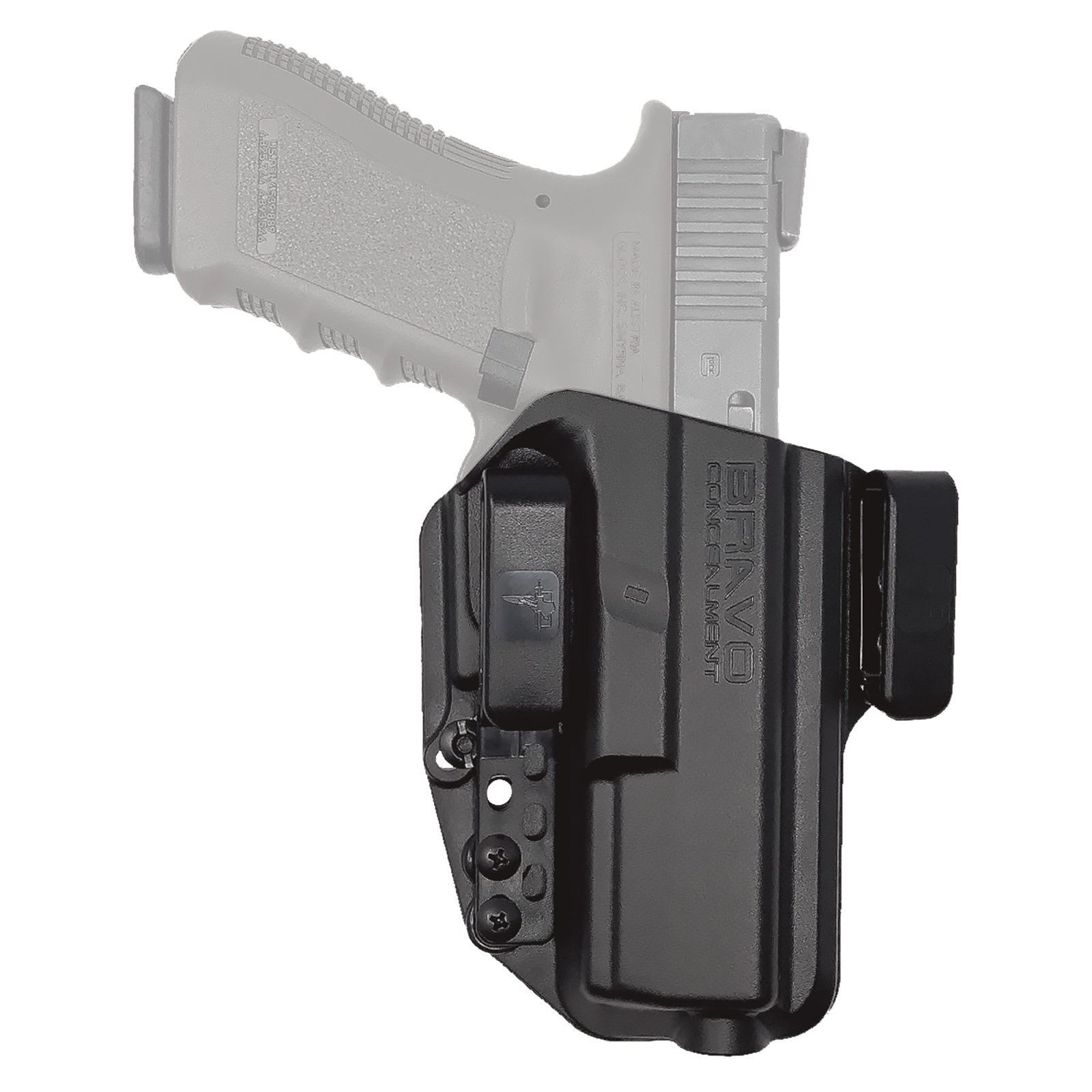 Bravo Concealment BC20-1002 Torsion IWB Holster, Glock 17/22/23, Black - Bravo Company Manufacturing