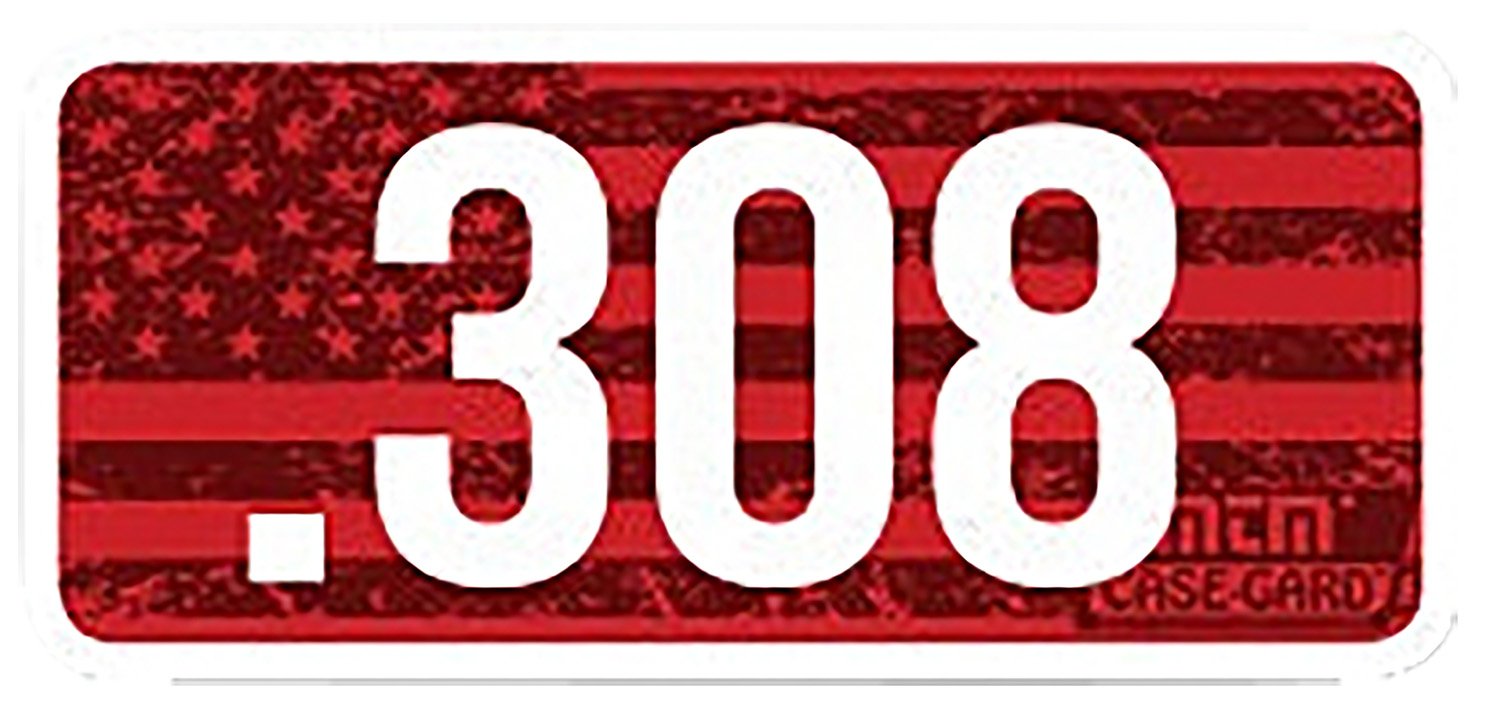 MTM Ammo Caliber Labels .308 8 Pack - Organize Your Ammunition - MTM Case-Gard - .308