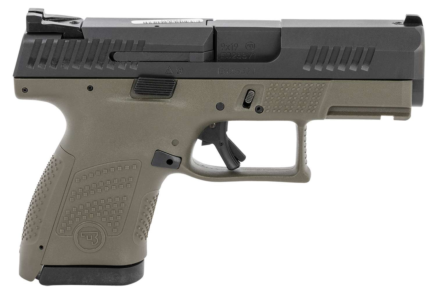 CZ P-10 Sub-Compact 9mm OD Green Polymer Semi-Auto Pistol