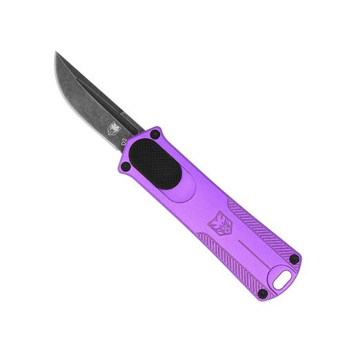 CobraTec California 952 Purple OTF Folding Knife 1.75" D2 Steel Drop Point Aluminum Handle