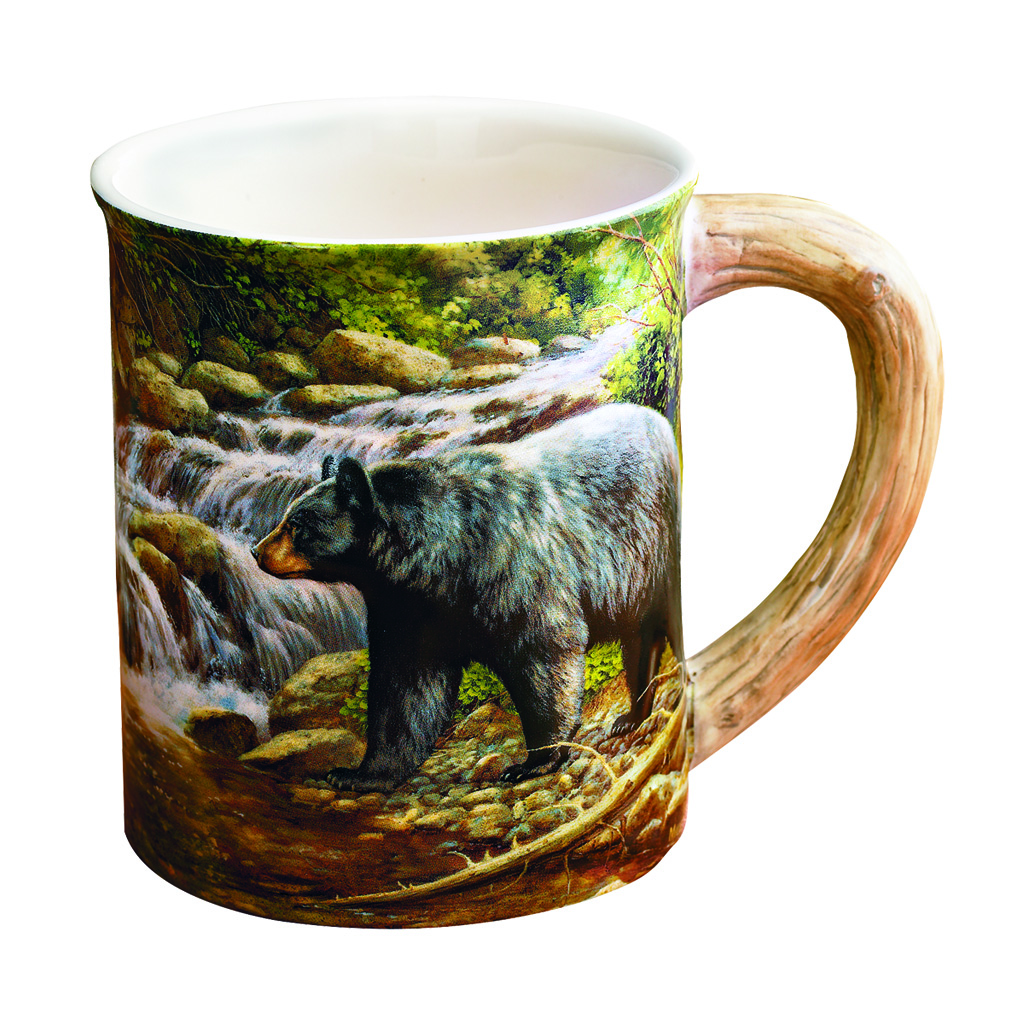 Wild Wings 8955712075 Sculpted Bear Mug 16 oz, Microwave & Dishwasher Safe
