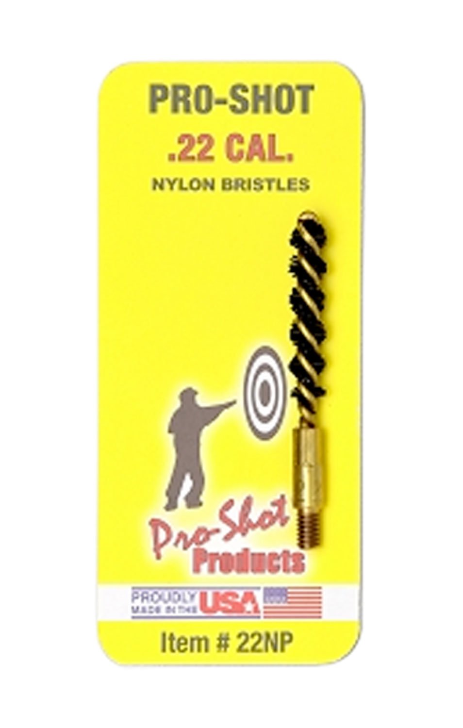 Pro-Shot 22NP Bore Brush .22 Cal Pistol #8-32 Thread Nylon Bristles... - Pro-Shot Products - .22 CAL