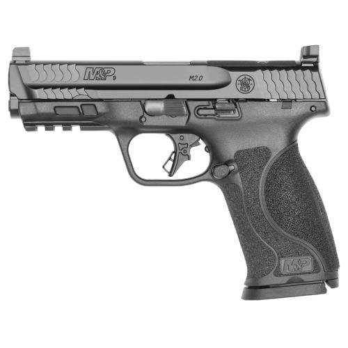 S&W M&P 9 Full Size M2.0 Optic Ready Handgun Bundle 9mm Luger 17rd Magazine(6) 4.22 Barrel No Thumb Safety Black RFX11 Green Dot Savior Bag