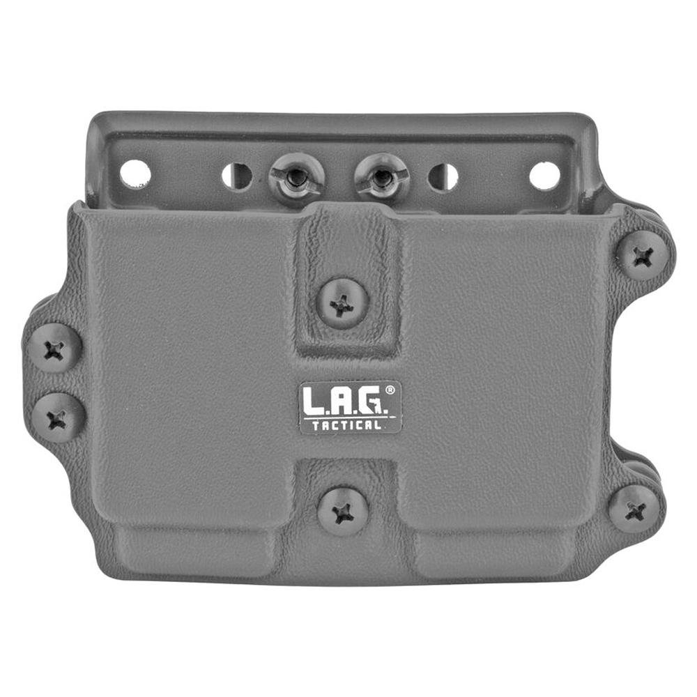 L.A.G. Tactical 34007 Double Magazine Carrier, Kydex, Black, 9/40 Mags - L.A.G. Tactical, Inc.