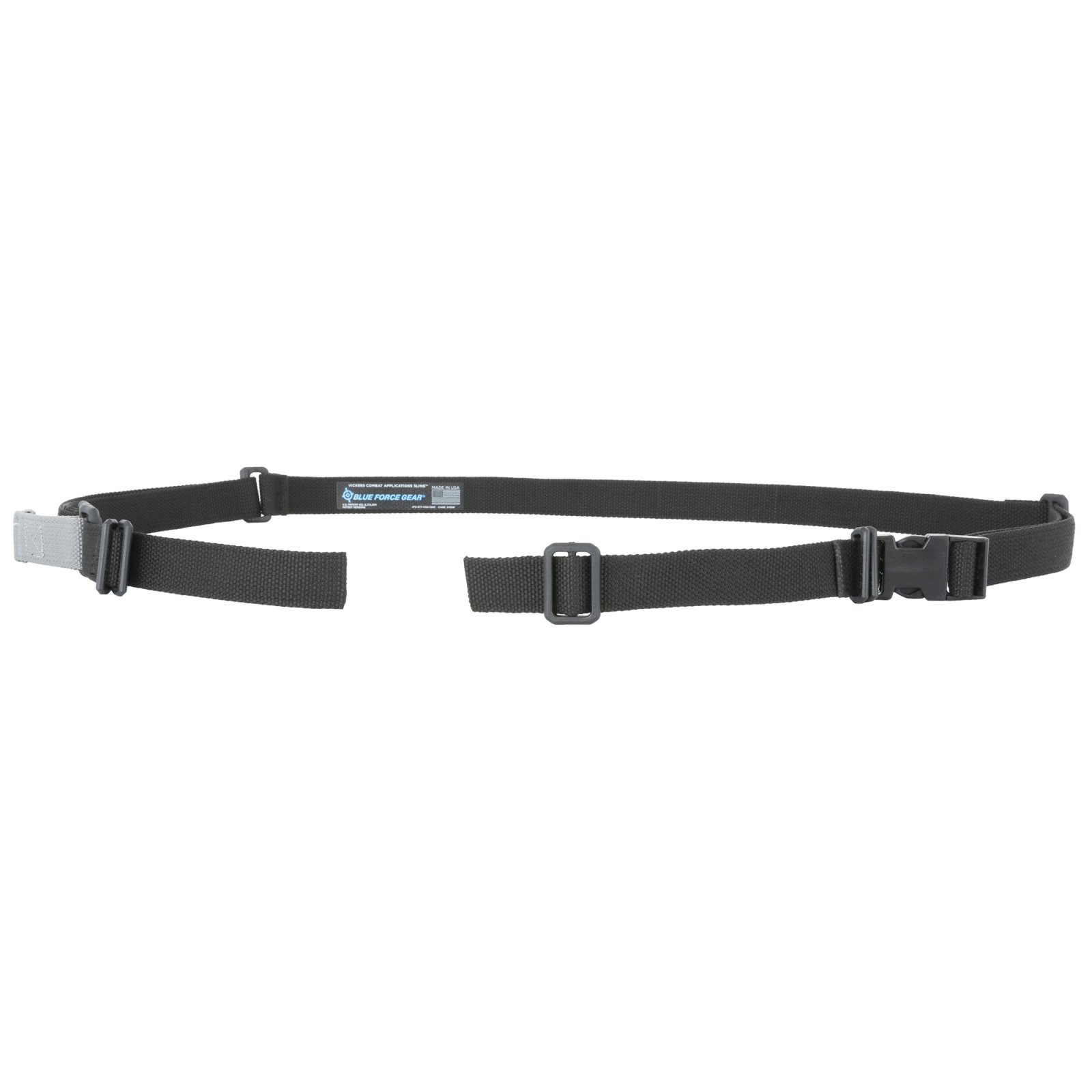 Blue Force Gear VCAS-PB-125-AA-BK Vickers Sling Black w/ Swivels - Blue Force Gear
