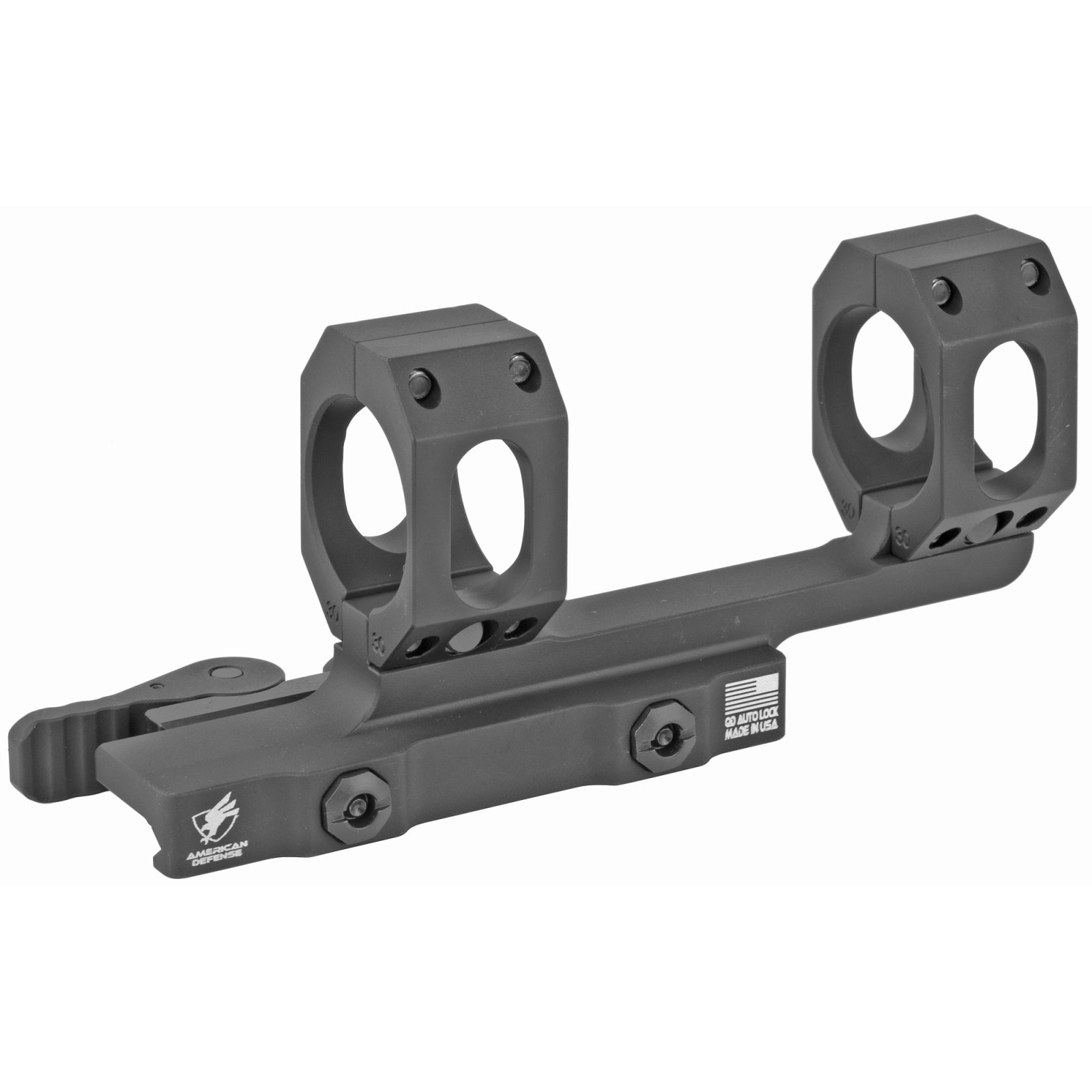 Buy American Defense AD-RECON-30-STD 30mm Cantilever Mount, QD Lever, Black online