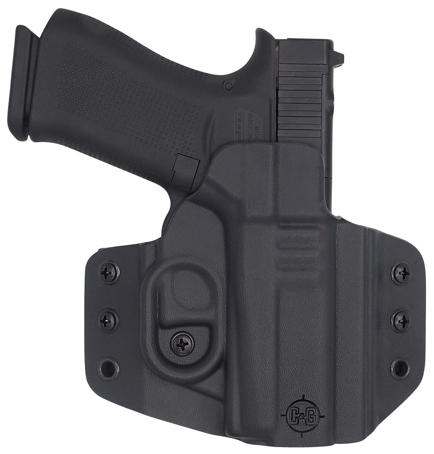 C&g Holsters 0060100 Covert Owb Black Kydex Belt L