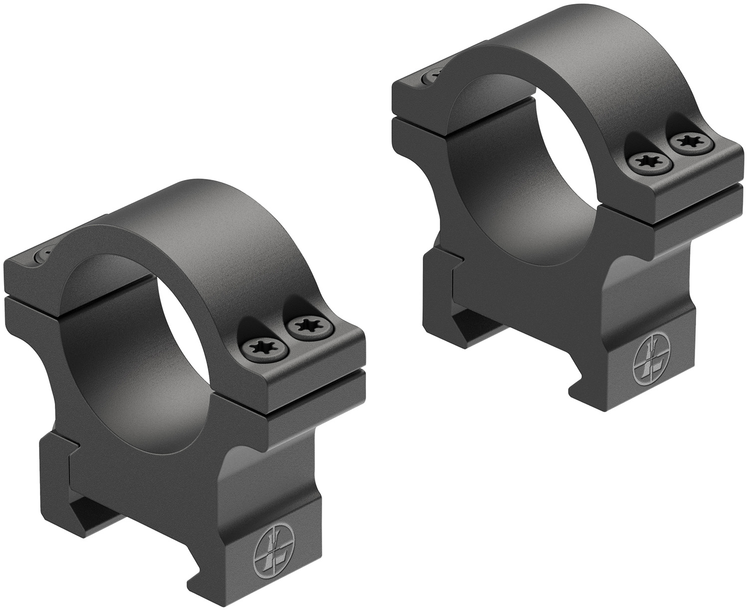Leupold Open Range Cross Slot 1" Med Rings Matte Black 180944