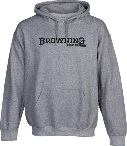 Browning HOODIE BACKFENCE HEATHER GRAY - Browning