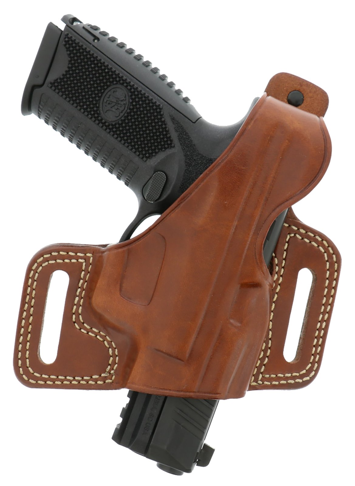 Galco SIL212 Tan Leather OWB Holster for 1911 3"-5" Right Hand
