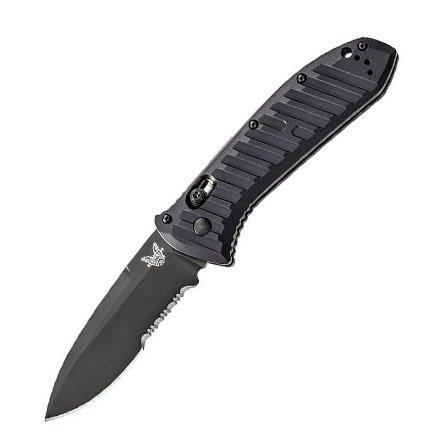 Benchmade Presidio II Auto Axis Serrated Black Knife - 5700SBK - Benchmade