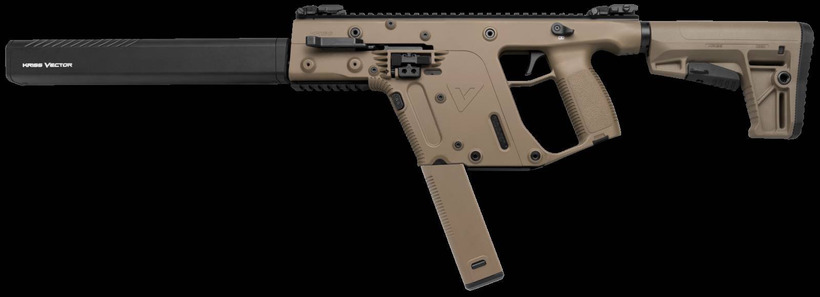 Kriss USA KV45CFD20 Vector CRB G2 45 ACP 30+1 16" Black Nitride... - Kriss USA - 45 ACP