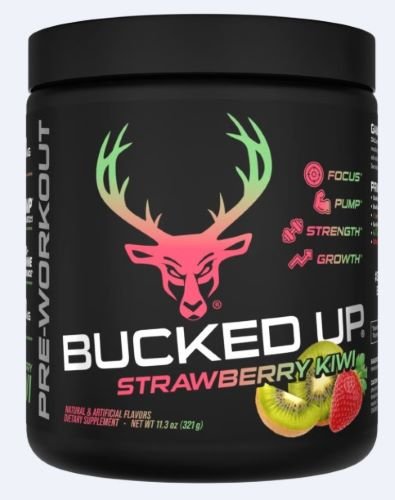 Bucked Up Pre-Workout Strawberry Kiwi 30 Serving Tub - Bucked Up